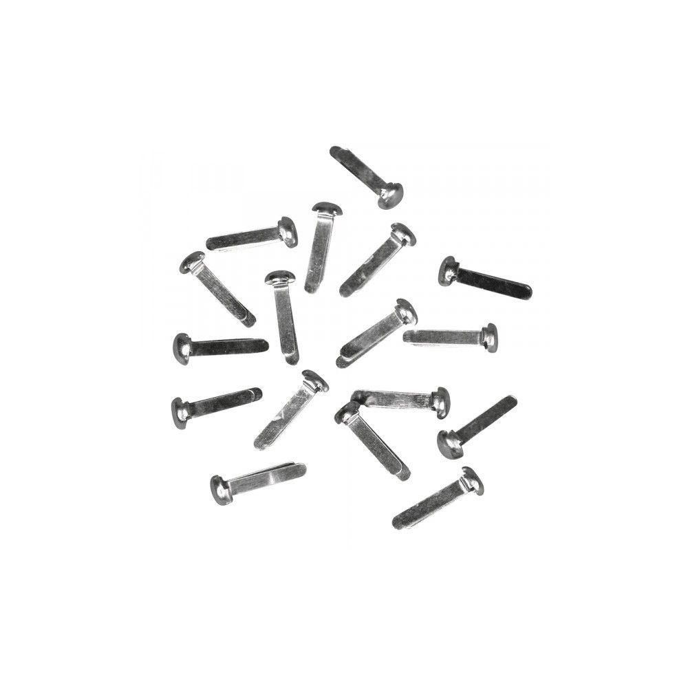 Round head clamps metal 18 pcs.