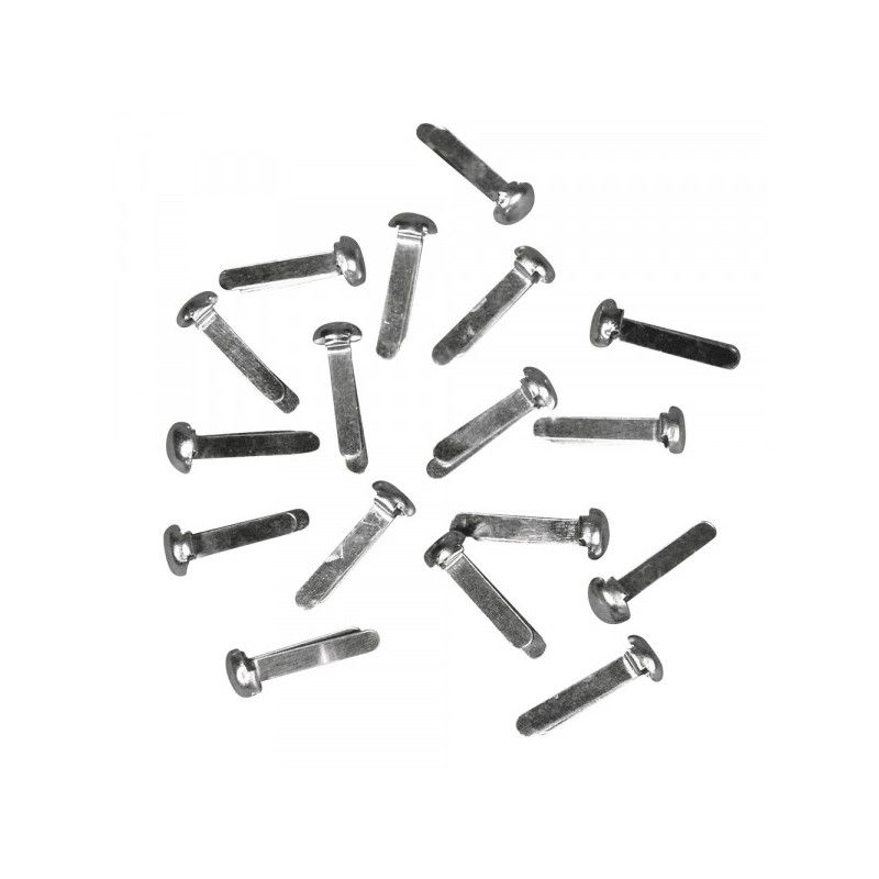 Round head clamps metal 18 pcs.
