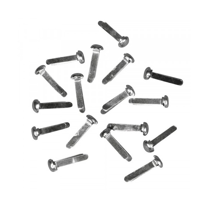 Agrafes à tête ronde en métal 18 pcs