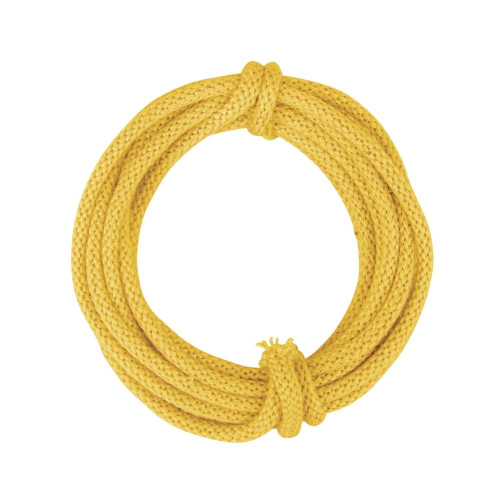 Tubo flessibile lavorato a maglia con filo 5mm giallo mais 3m