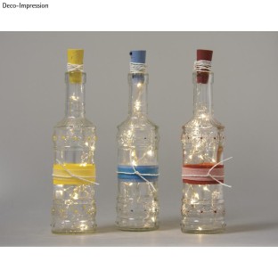 Glass bottle noble 21cm