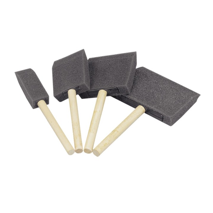 Sponge brush on handle