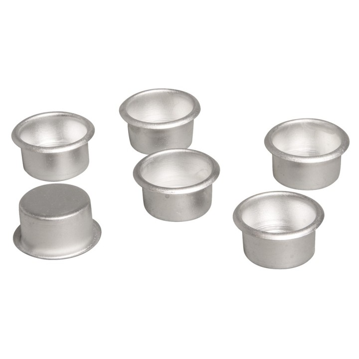 Porte-bougies en métal 6 pcs