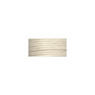 Cordon de coton ciré blanc 20m
