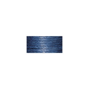 Cordon de coton ciré bleu foncé 20m