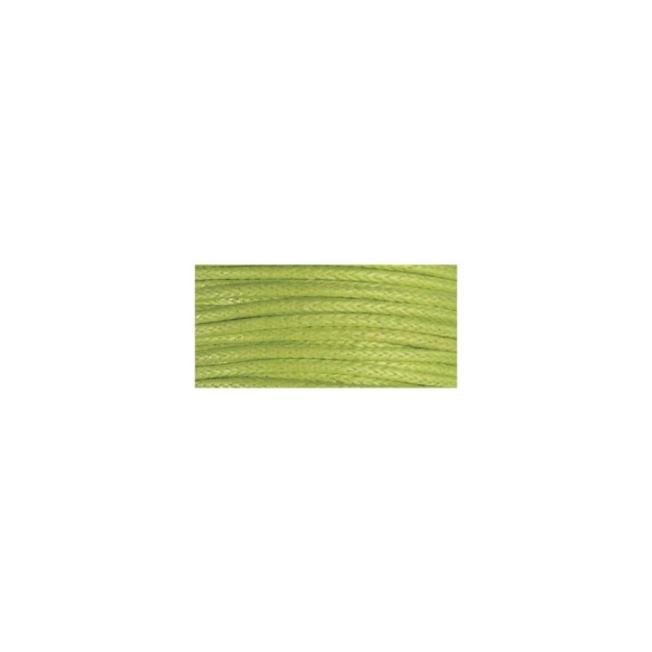 Cotton cord waxed light green 20m