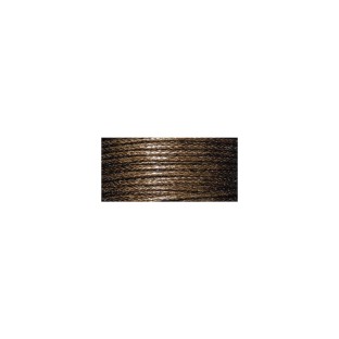 Cotton cord waxed dark brown 20m
