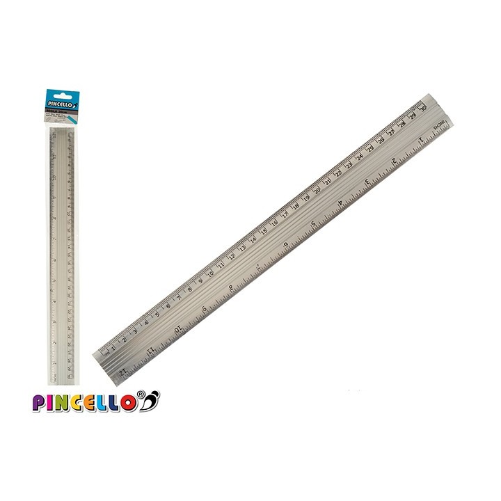 Lineal 30cm Aluminium