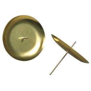 Portacandele corona d'Avvento 8cm oro 4 pezzi.