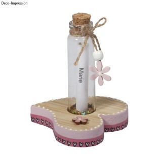 Decorative Heart with Test Tube 7cm