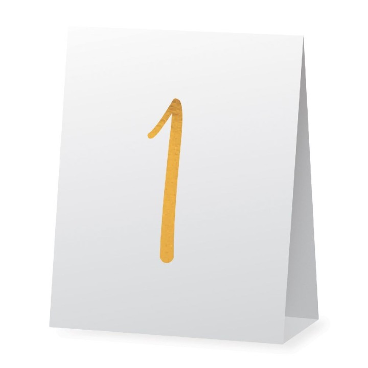 Segnaposto con numeri di carta 8 pezzi.