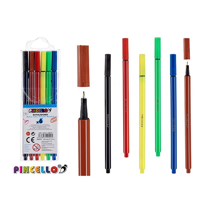 Feinschreibstifte Fineliner Set 6 Stk.