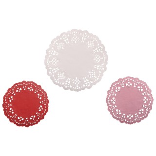 Set de papier dentelle rond 60 pcs
