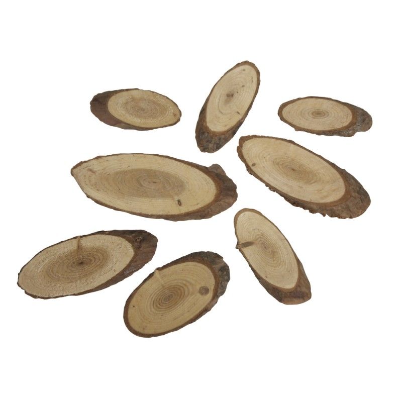 Pinien-Scheiben oval 4-8cm 100g