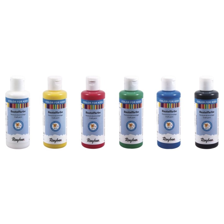 Kit de peinture manuelle pour enfants avec 6 couleurs