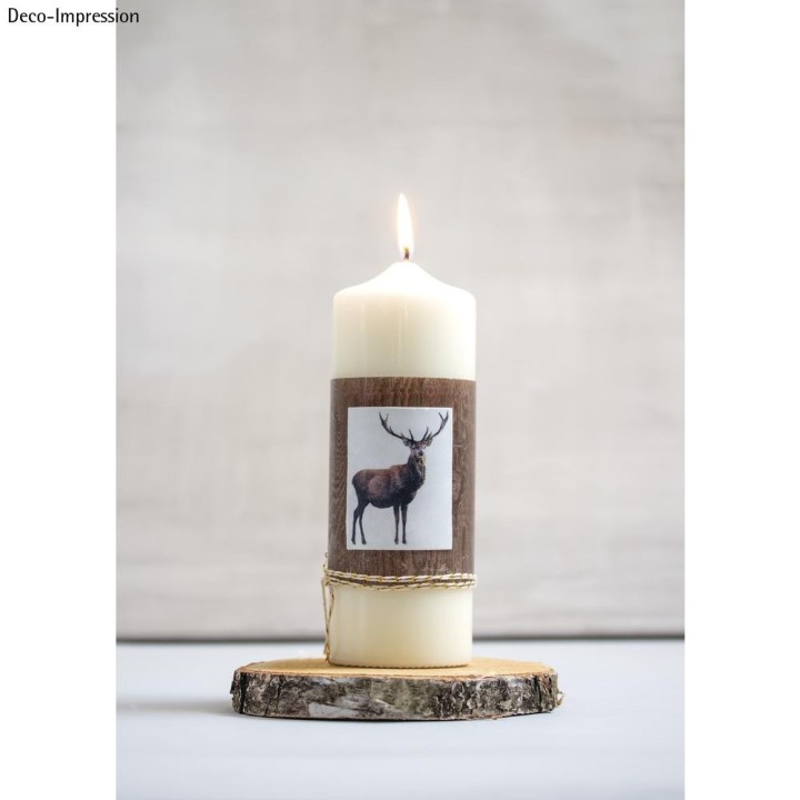 Wachsfolie Holzoptik dunkelbraun