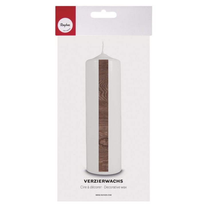 Wachsfolie Holzoptik dunkelbraun