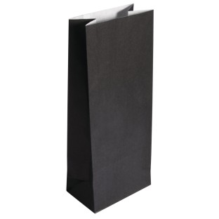 Papier-Blockbodenbeutel schwarz 25 Stk.