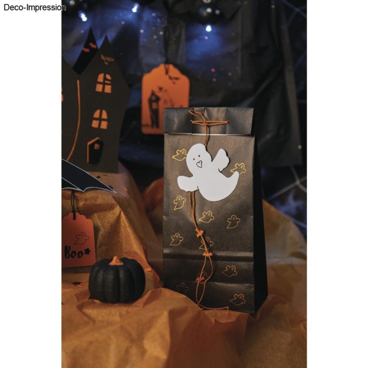 Paper block bottom bag black 25 pcs.