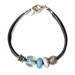 Kit de bricolage bracelet Céline turquoise