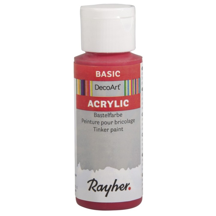 Peinture acrylique pour bricolage rouge classique 59ml
