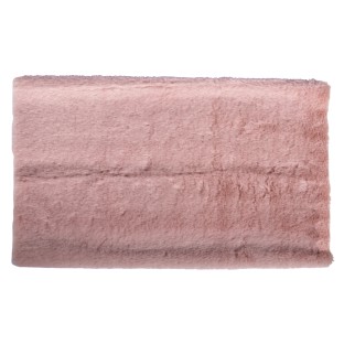 Tissu en peluche rose
