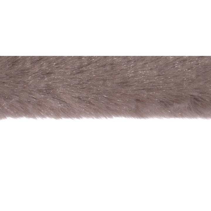 Tissu en peluche taupe