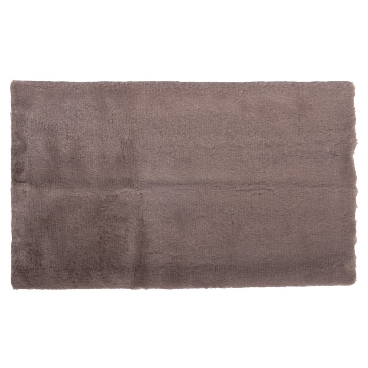 Tissu en peluche taupe