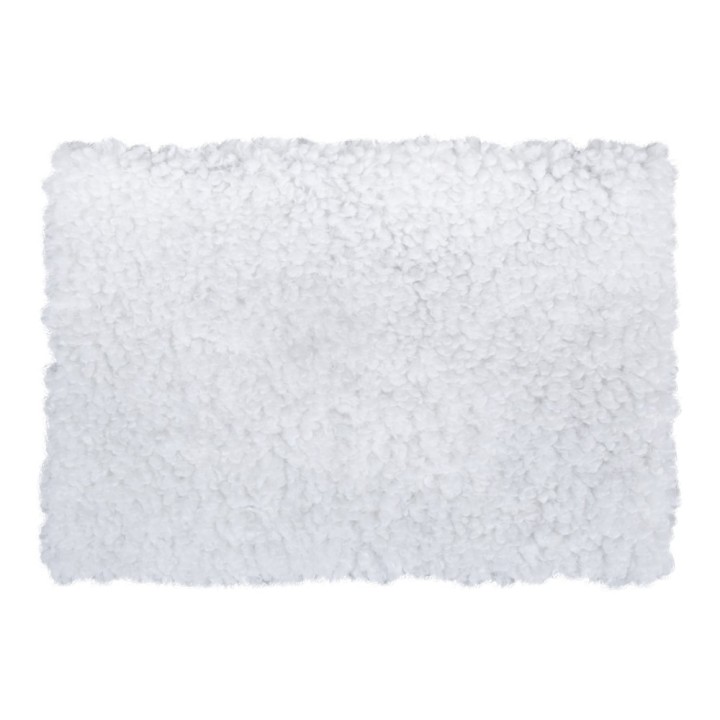 Teddy plush fabric white