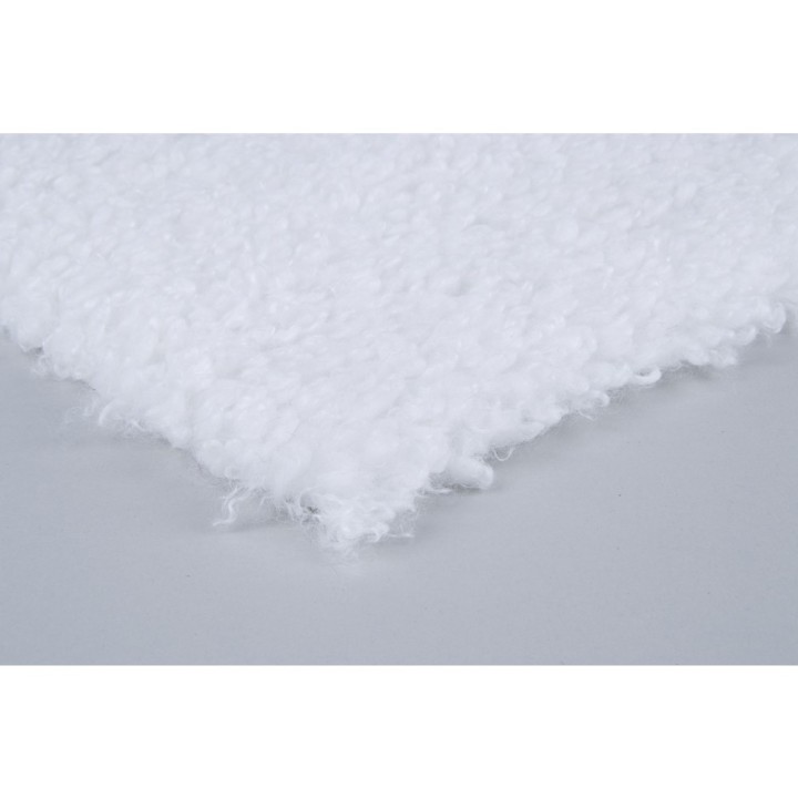 Teddy tissu peluche blanc