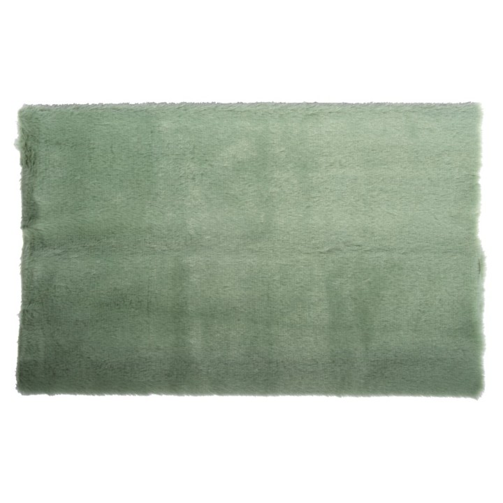 Tissu peluche jade