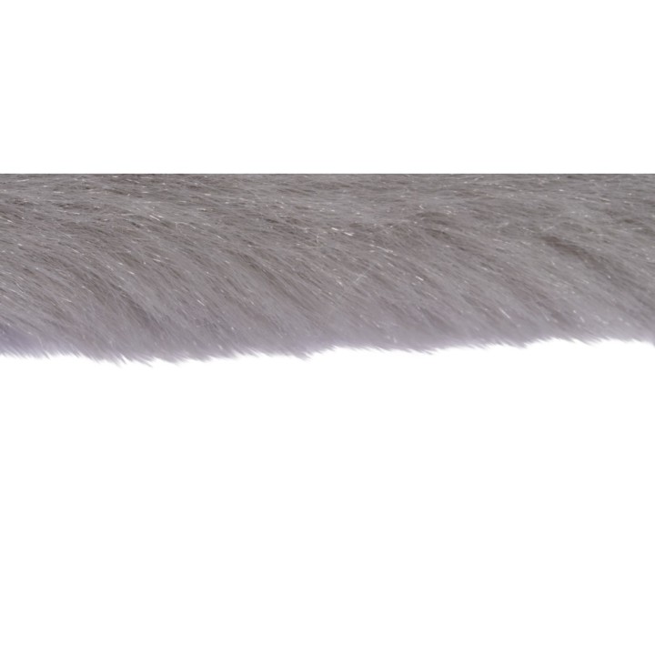 Plush fabric light grey