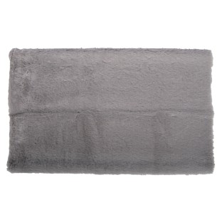 Plush fabric light grey