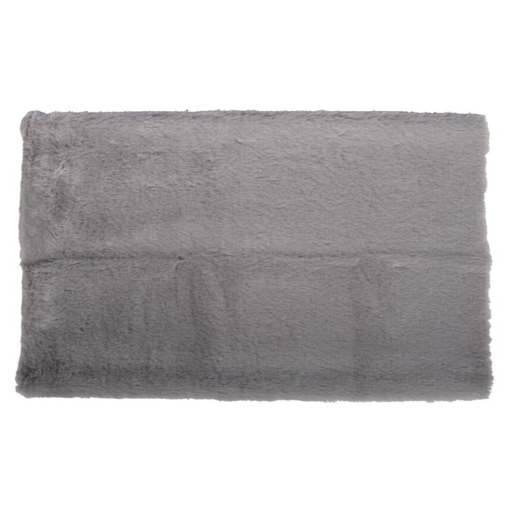 Tissu peluche gris clair