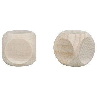 Cubes en bois FSC naturel 2 pcs.