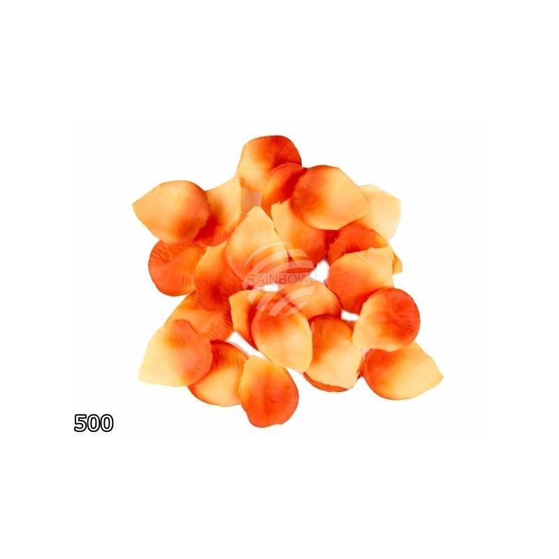Petali di rosa arancione 500 pezzi.