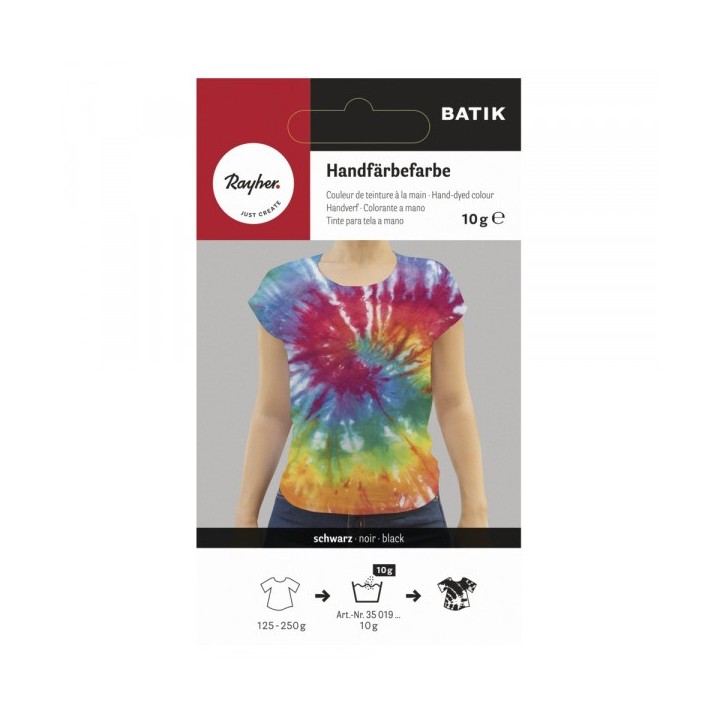 Batik hand dye black