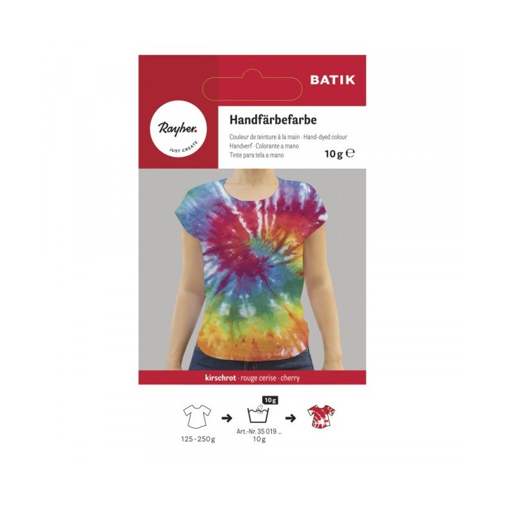 Batik-Handfärbefarbe kirschrot online kaufen | basteldepot.ch