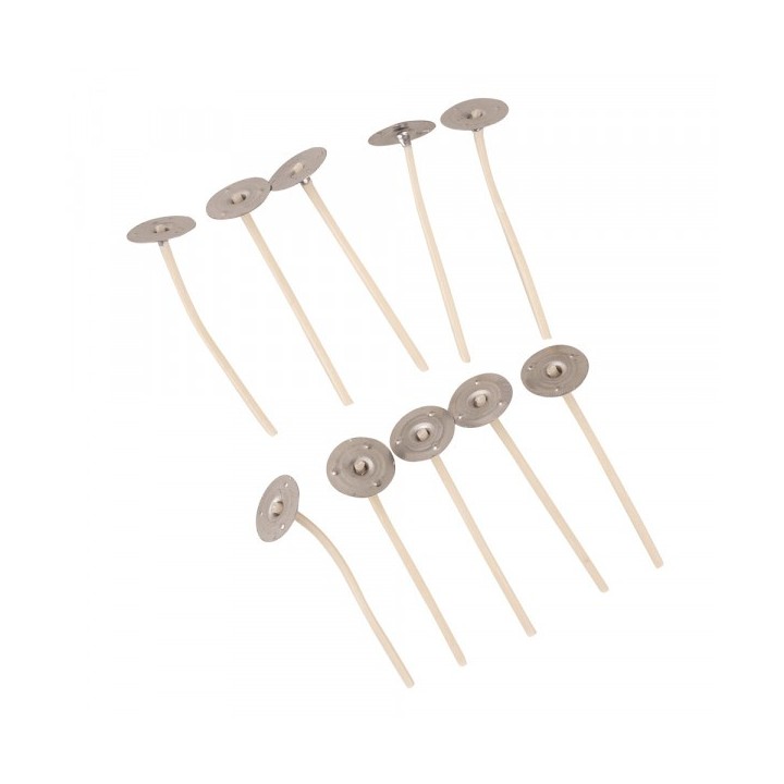 Tealight wick waxed 50mm 10 pcs.