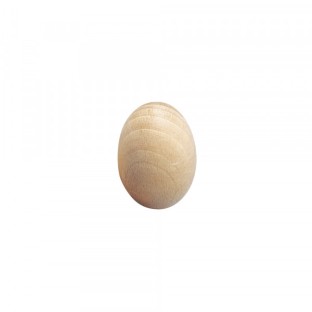 Uova di legno crudo