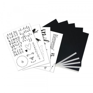 Transfer paper with templates