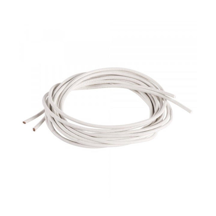 Acquista le cinghie rotonde in pelle di capra 2 pz. bianche online | https://basteldepot.ch/it/