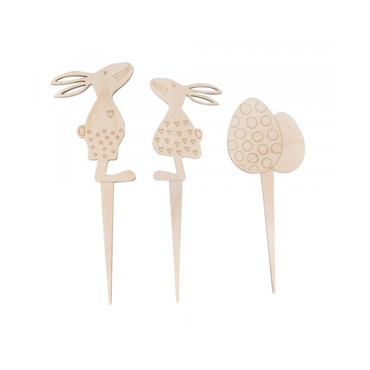 Holzstecker Osterfreunde