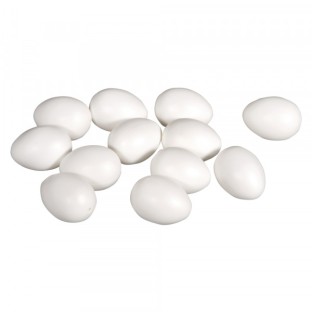 Plastic eggs, 10cm ø, 4 pieces
