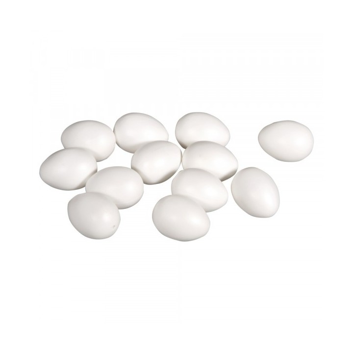 Plastik-Eier, 10cm ø, 4 Stück