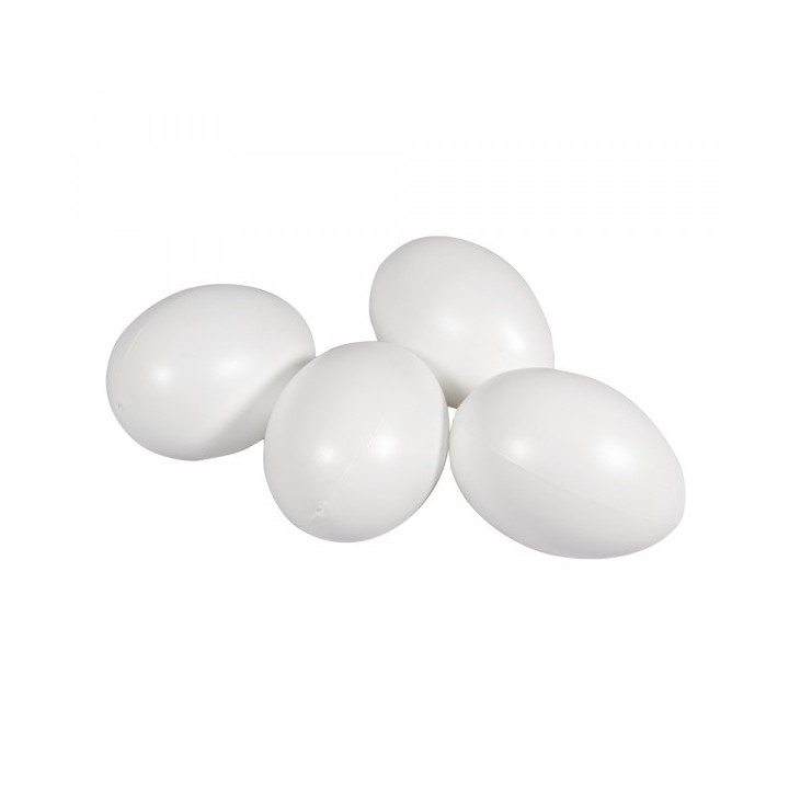 Oeufs en plastique, 10cm ø, 4 pièces