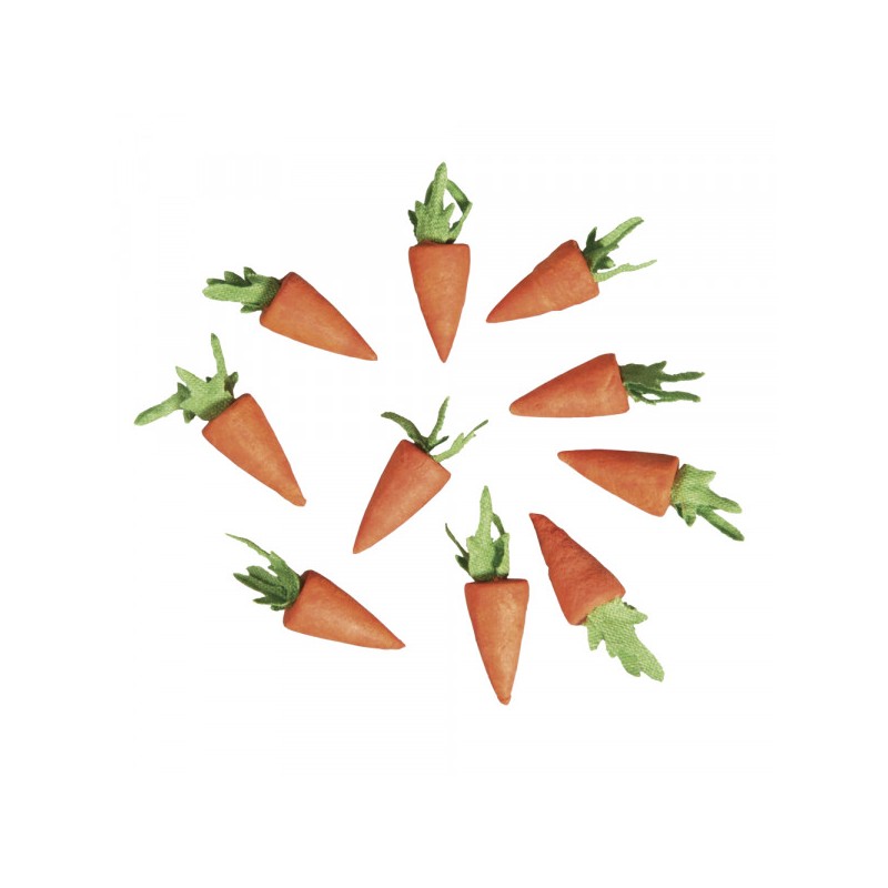 set of 10 Cotton Carrot