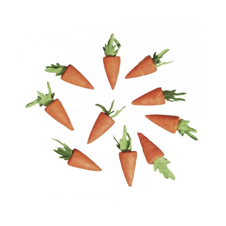 set of 10 Cotton Carrot