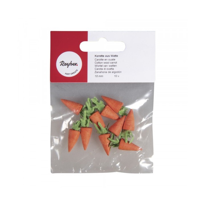 lot de 10 carottes en ouate