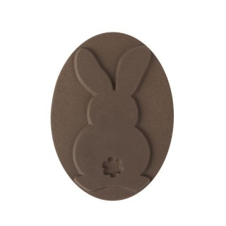 Bunny label made from natural rubber